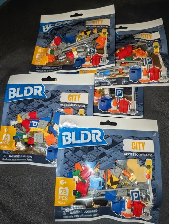 bldr Other - Bldr City Accessory Pack. Set Of 5.